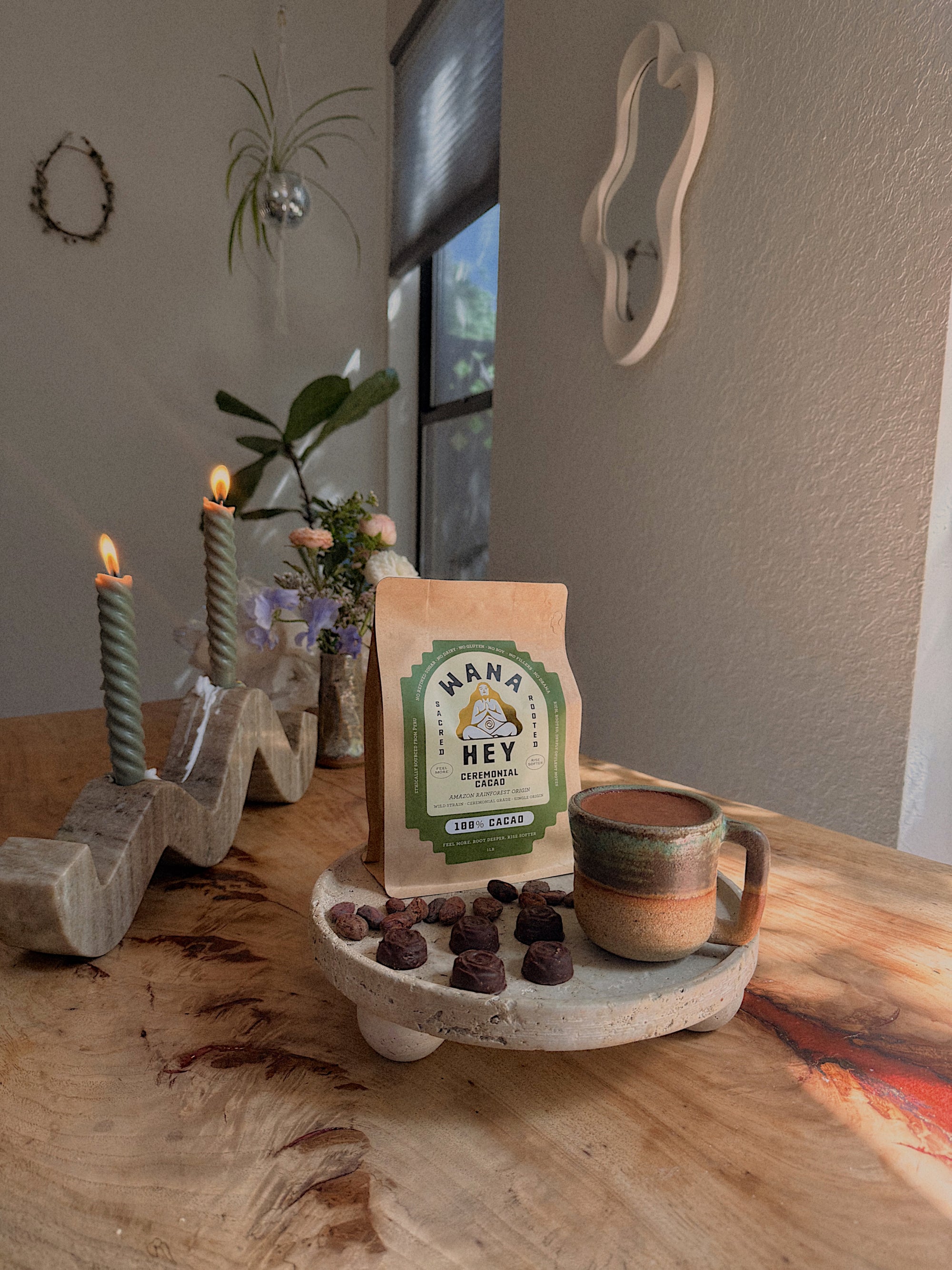 WANA HEY 100% Cacao — Amazon Rainforest Origin Ceremonial Cacao