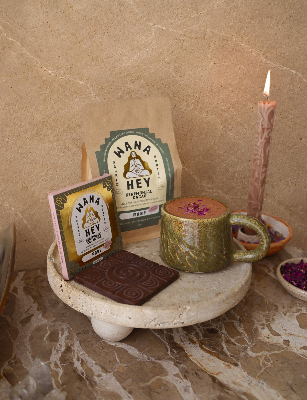WANA HEY Rose — Amazon Rainforest Origin Ceremonial Cacao