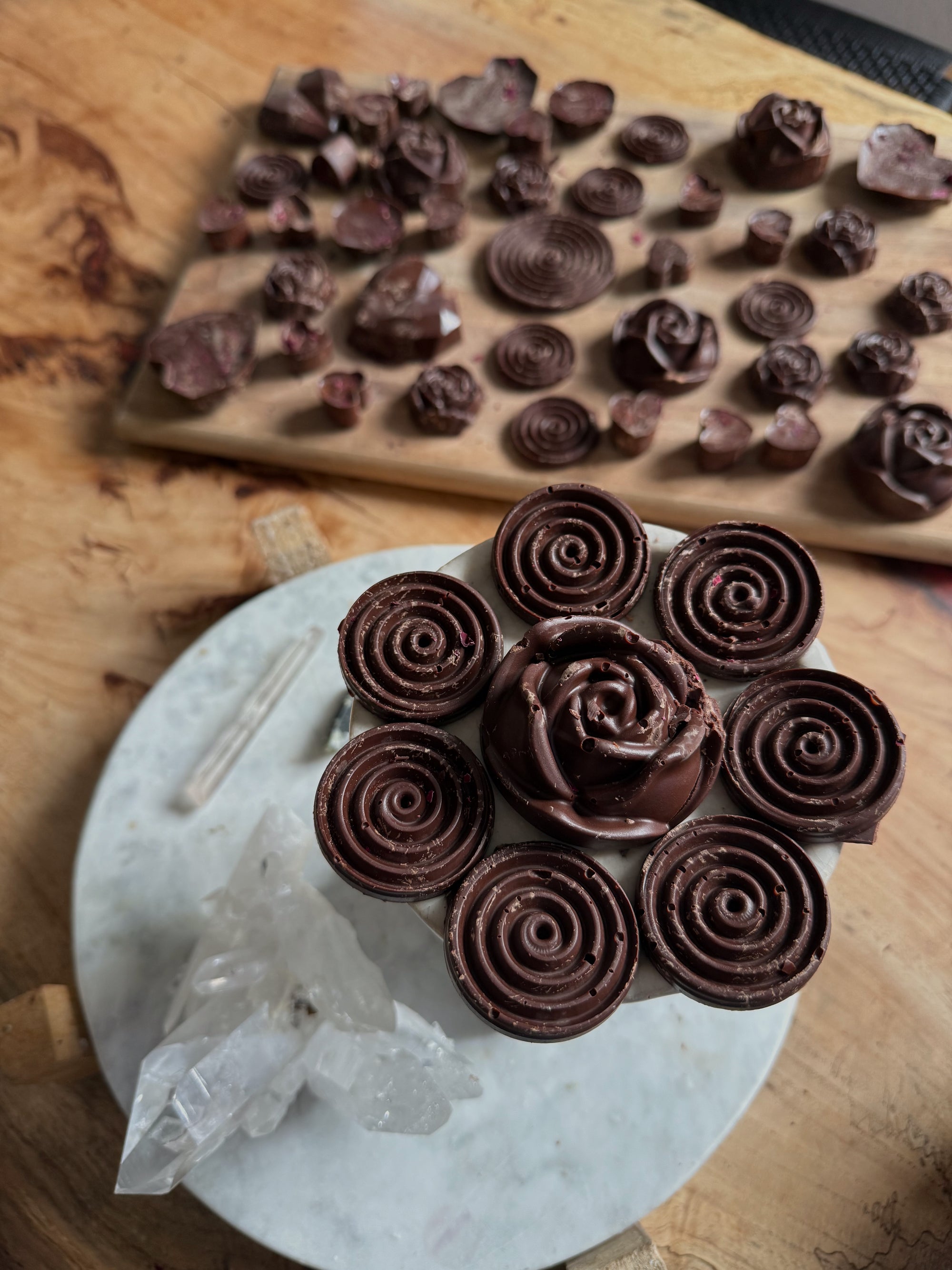 WANA HEY Rose Ceremonial Cacao – Handcrafted – 150 grams