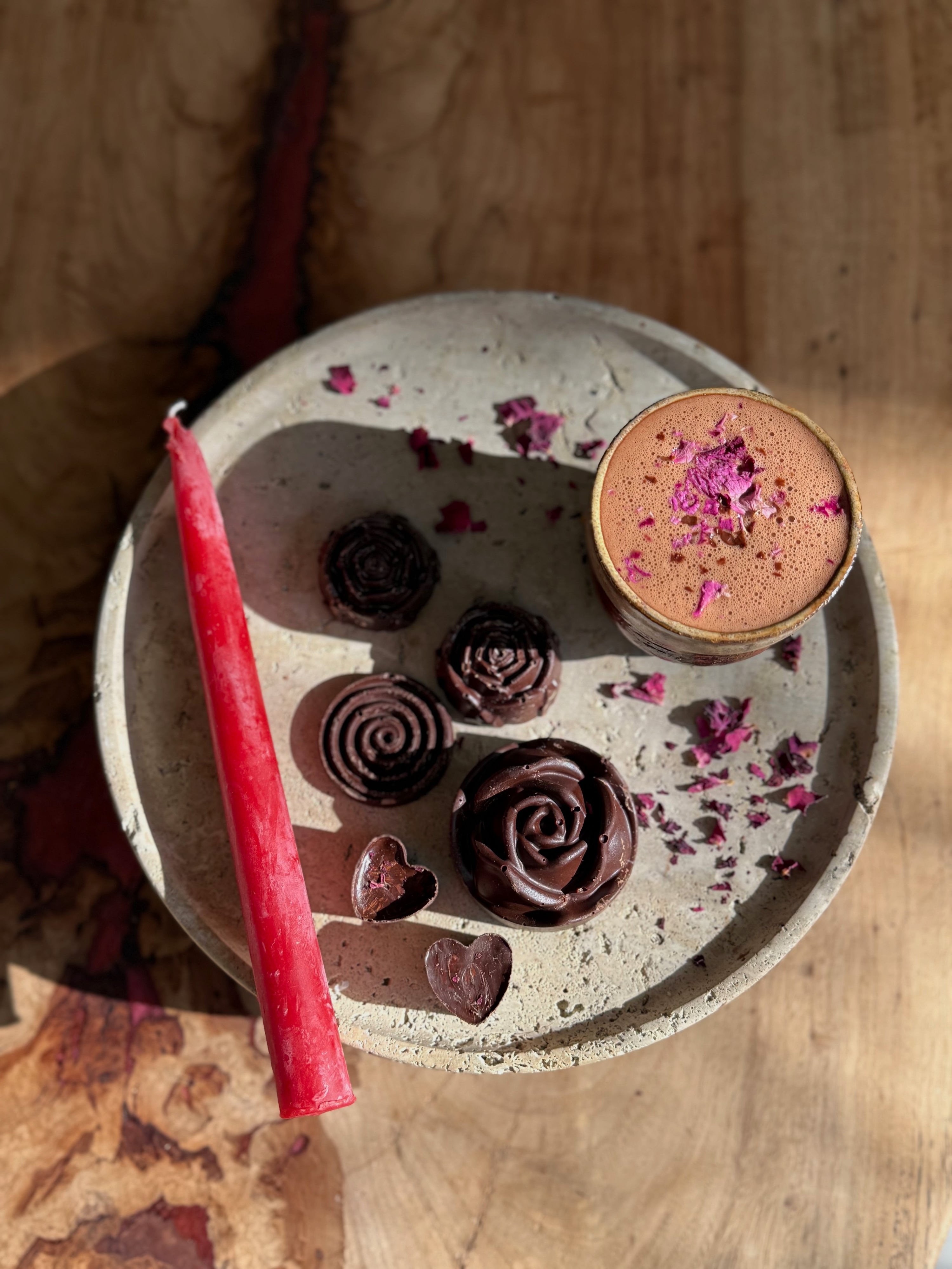 WANA HEY Rose Ceremonial Cacao – Handcrafted – 150 grams