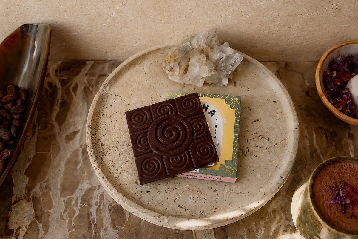 WANA HEY Rose — Amazon Rainforest Origin Spiral Ceremonial Cacao Bar