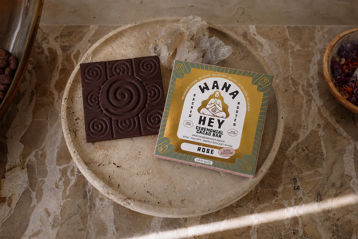 WANA HEY Ceremonial Cacao Spiral Bar Collection