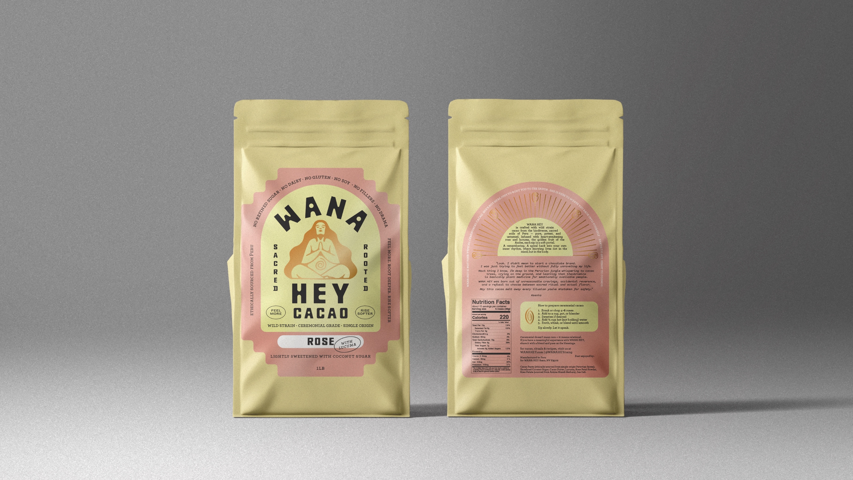 WANA HEY Ceremonial Cacao Roses – 1 Lb