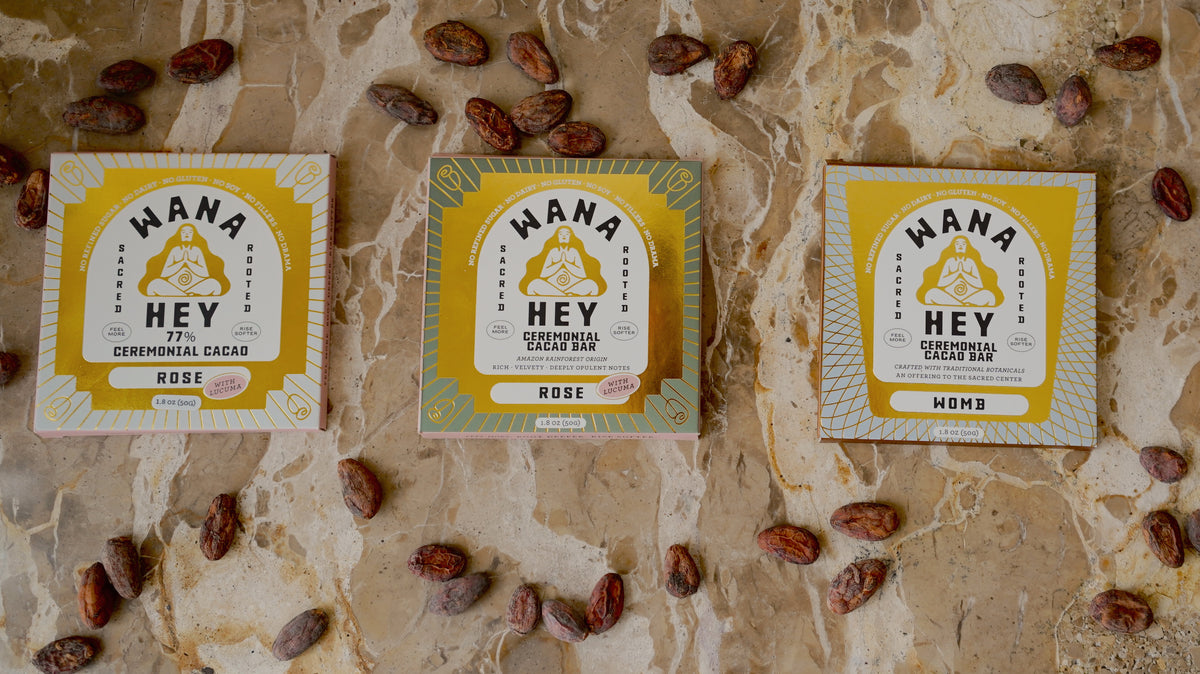 WANA HEY Ceremonial Cacao Spiral Bar Collection