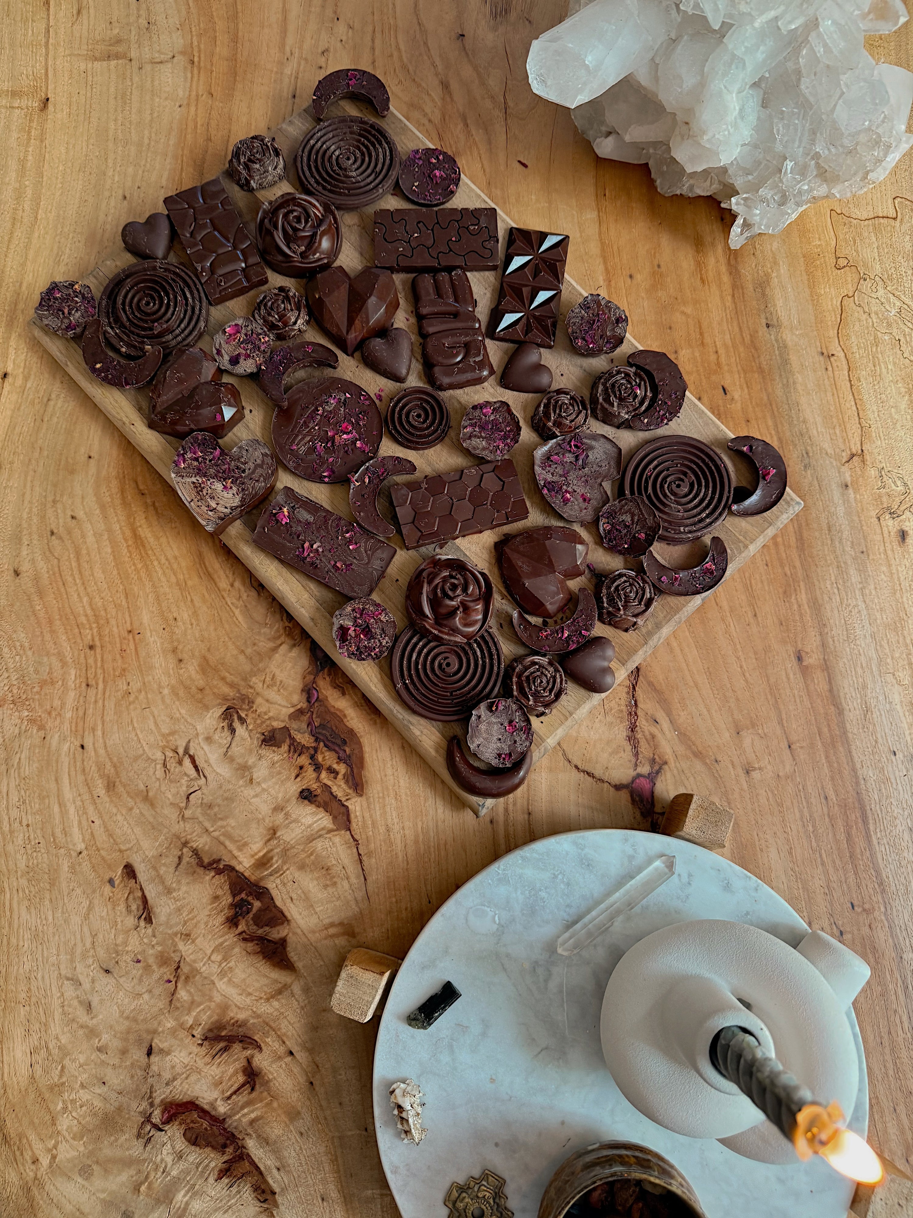 WANA HEY Rose Ceremonial Cacao – Handcrafted – 1 Lb