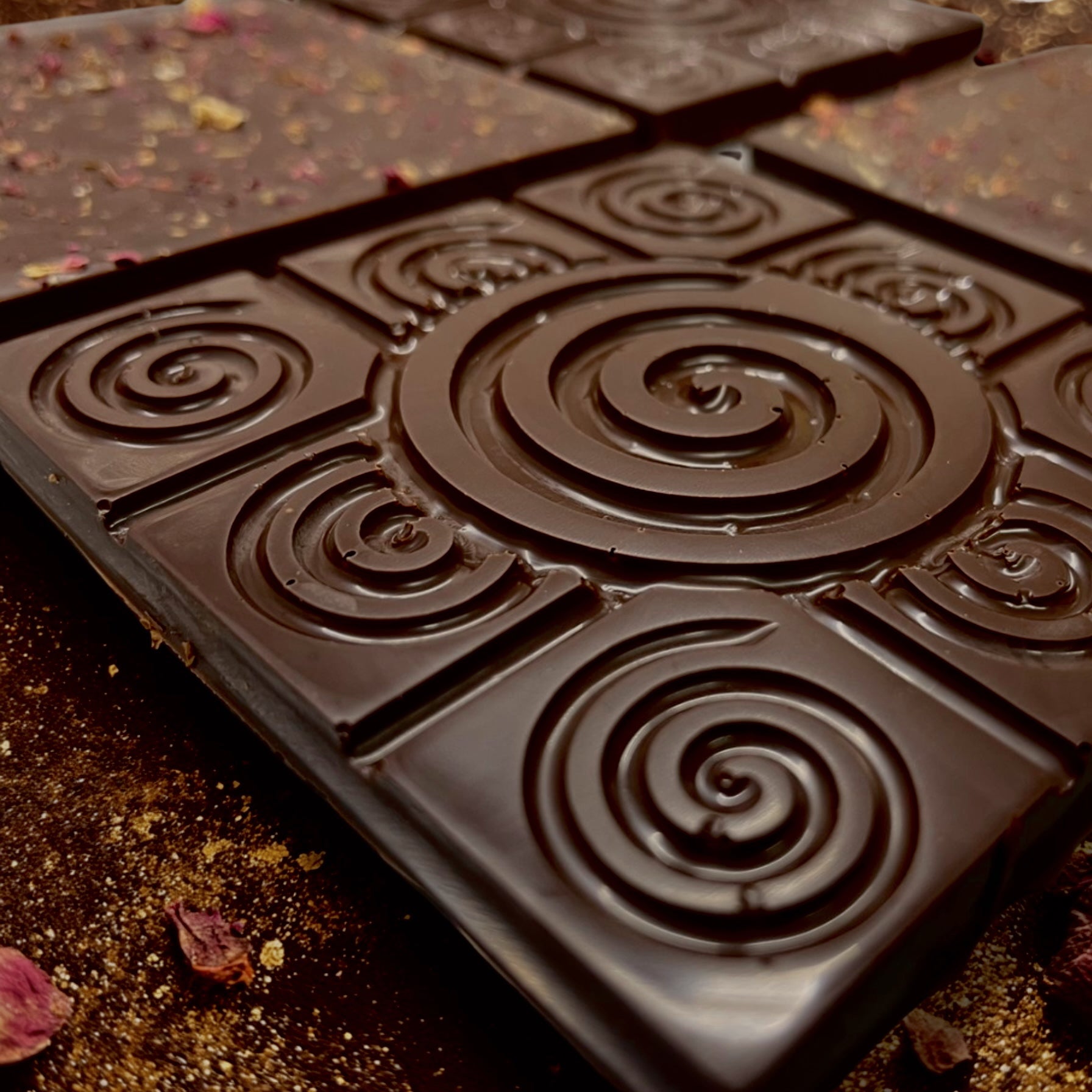 WANA HEY Spiral Bar – Rose Ceremonial Chocolate