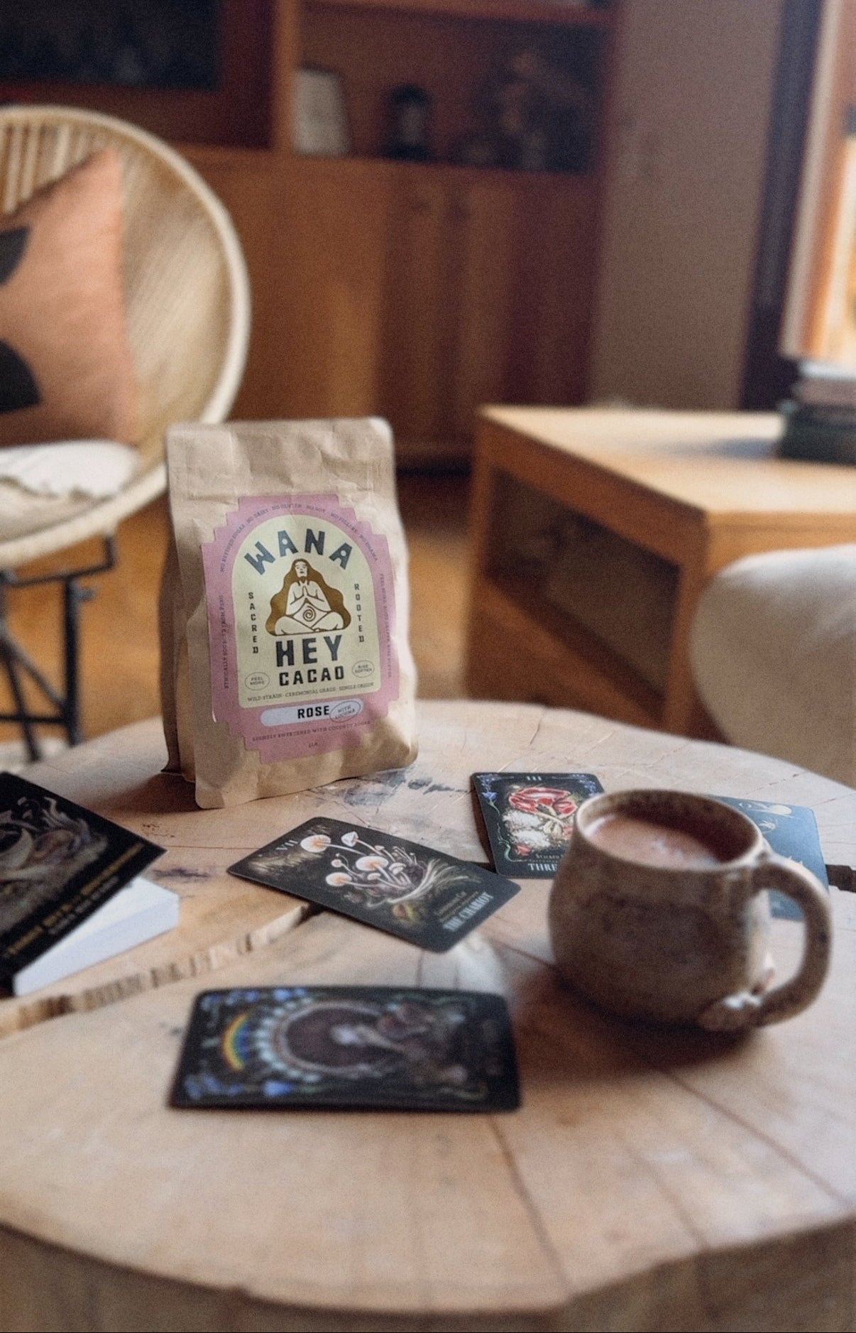 WANA HEY ceremonial cacao heart opening rose Peru