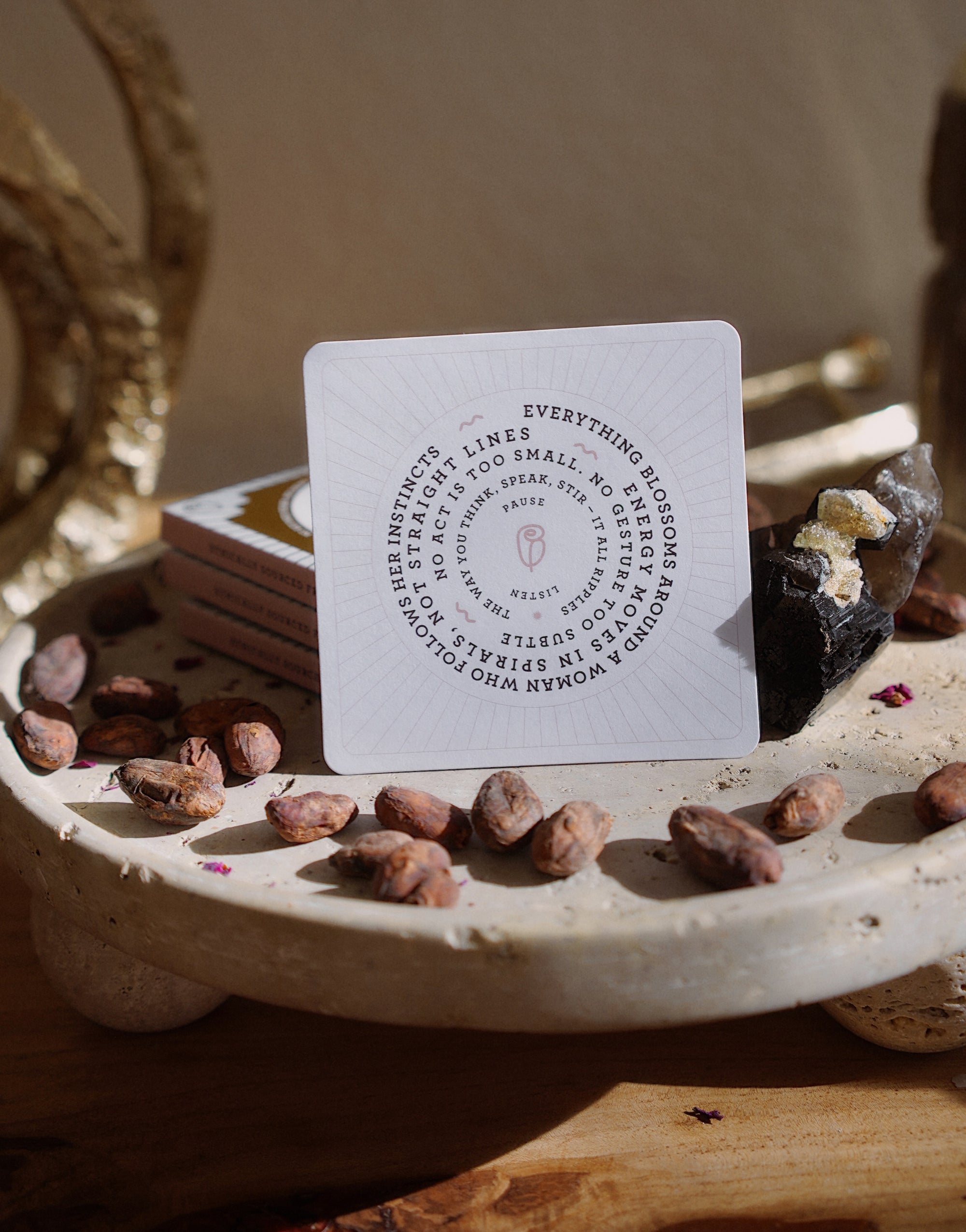 WANA HEY Rose — Piura Origin Spiral Ceremonial Cacao Bar
