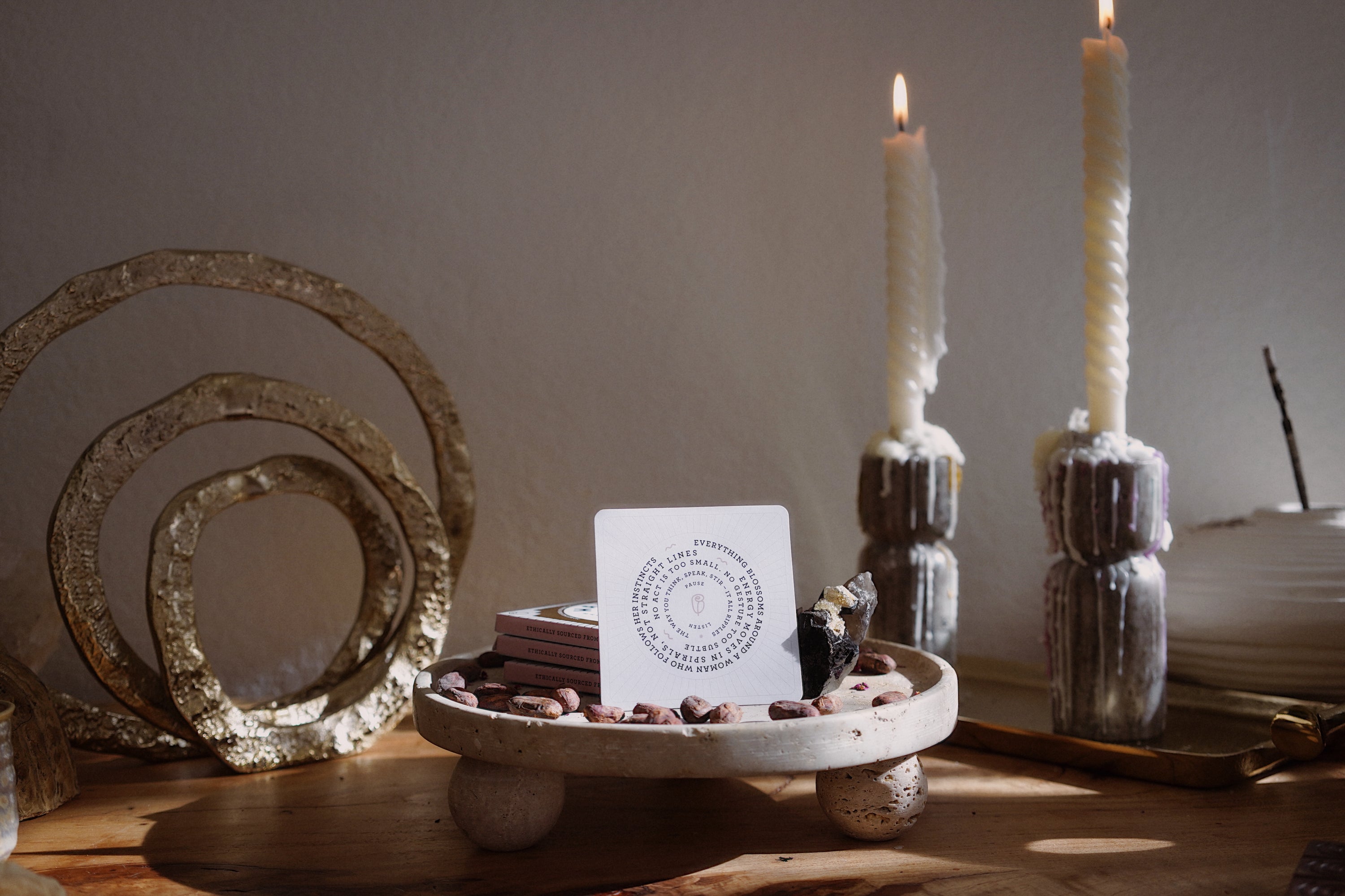 WANA HEY Spiral Bar – Rose Ceremonial Chocolate