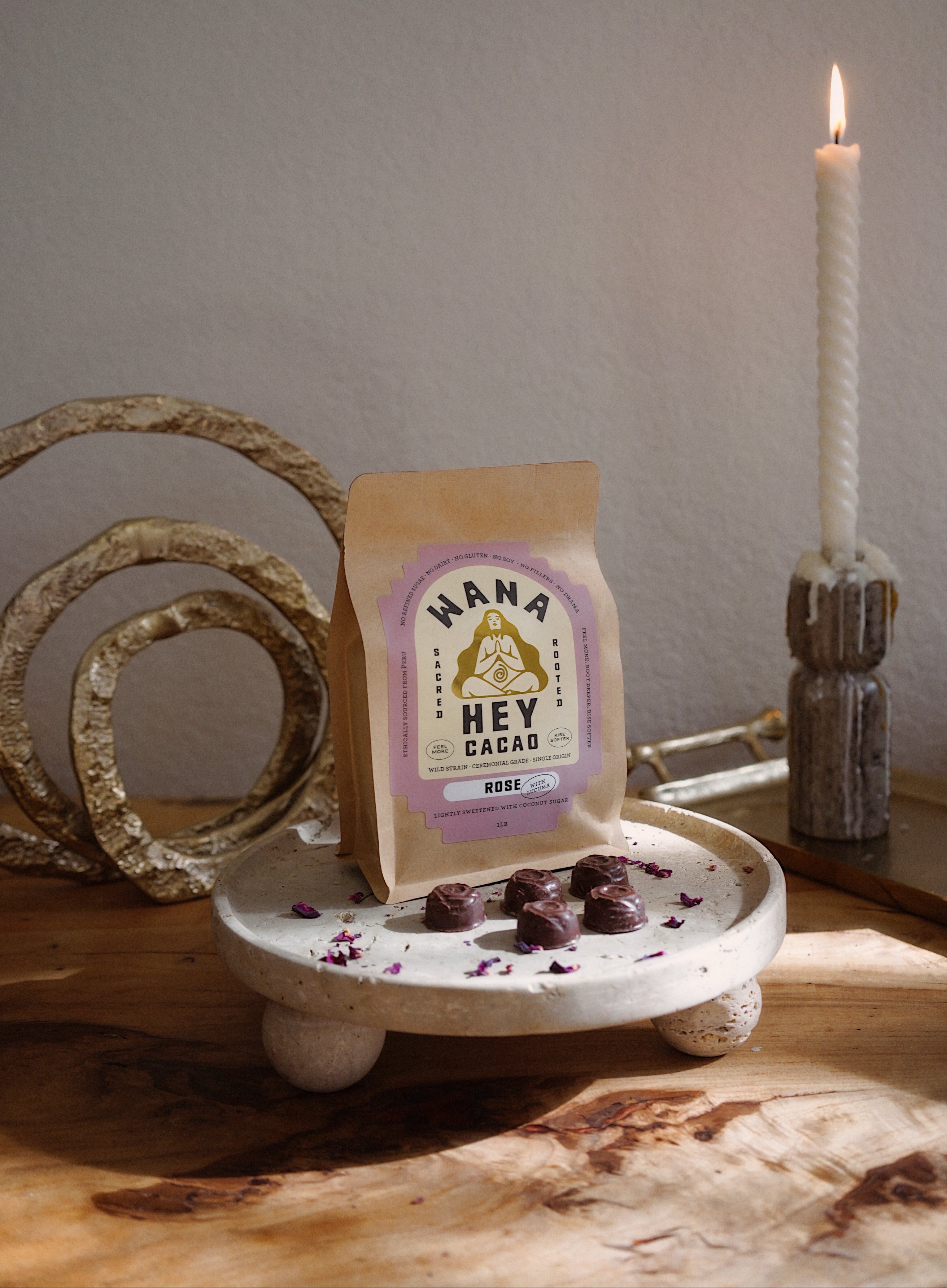WANA HEY Ceremonial Cacao Roses – 1 Lb